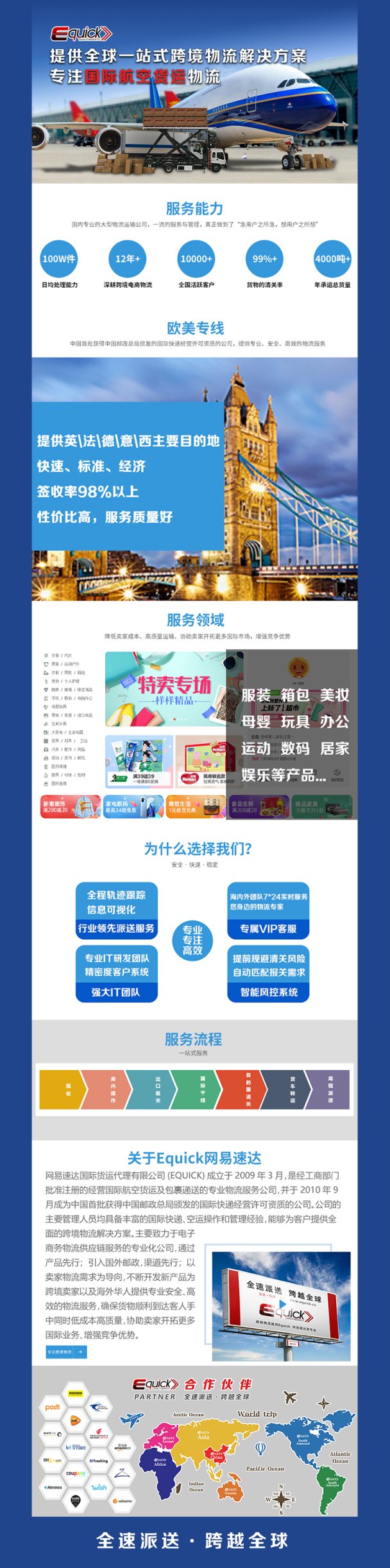 安骏物流 网站截图