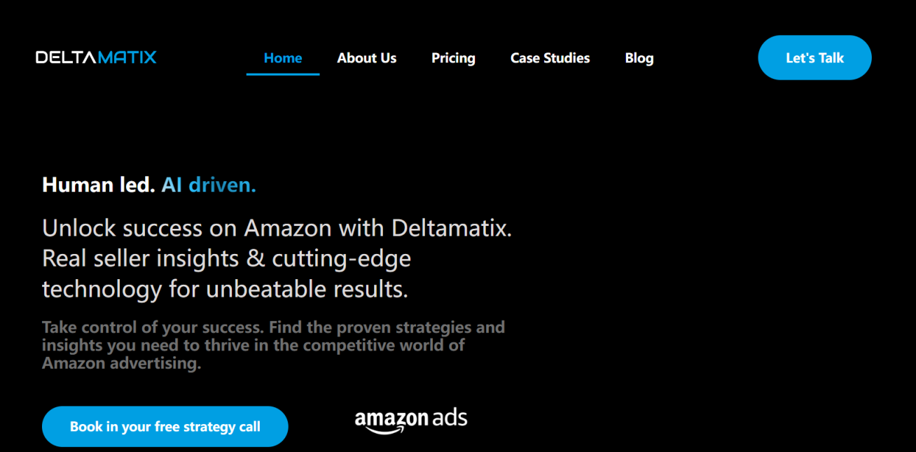 Deltamatix 网站截图