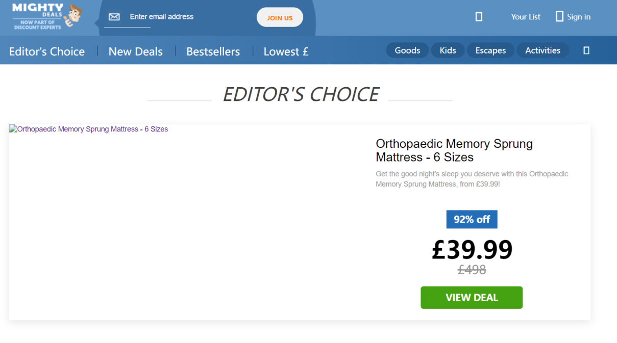 Discount Experts  英国 网站截图