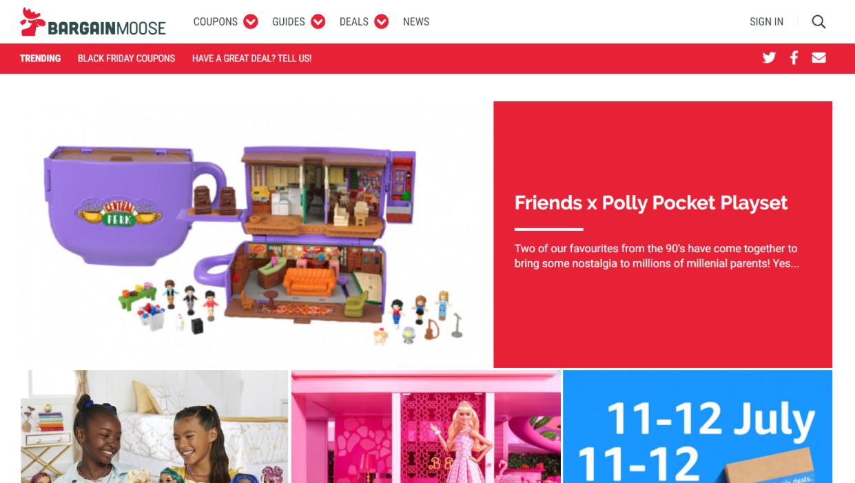 BARGAINMOOSE  加拿大 网站截图