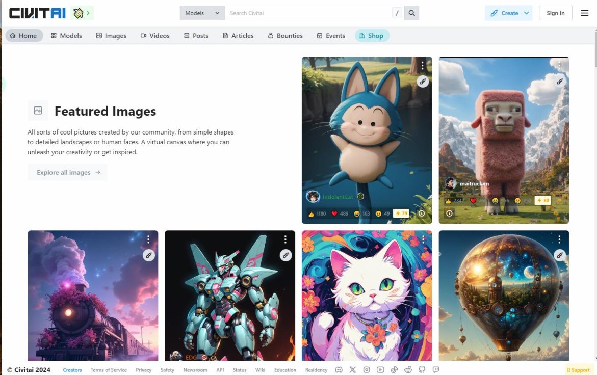 Civitai社区 – C站翻译站点 网站截图