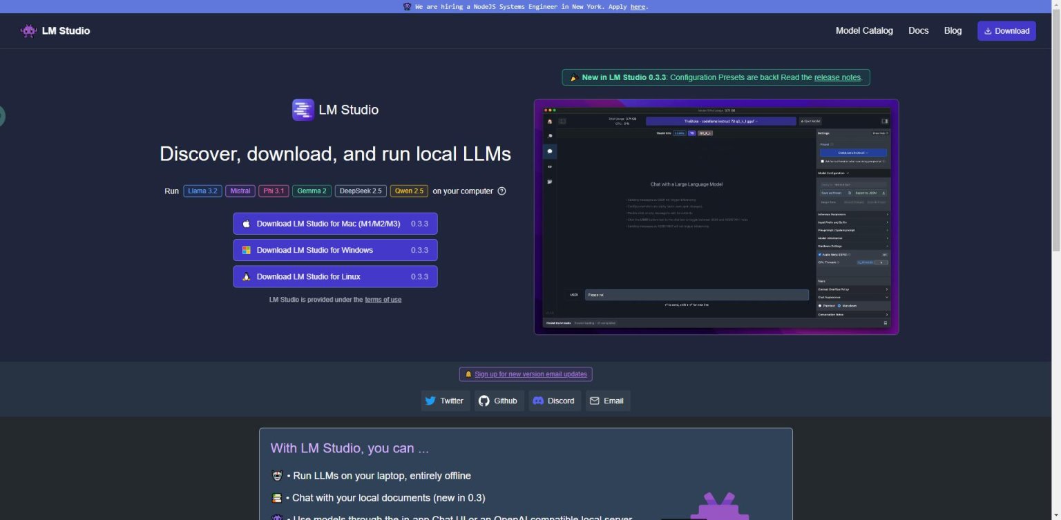 LM Studio – 本地运行大型语言模型