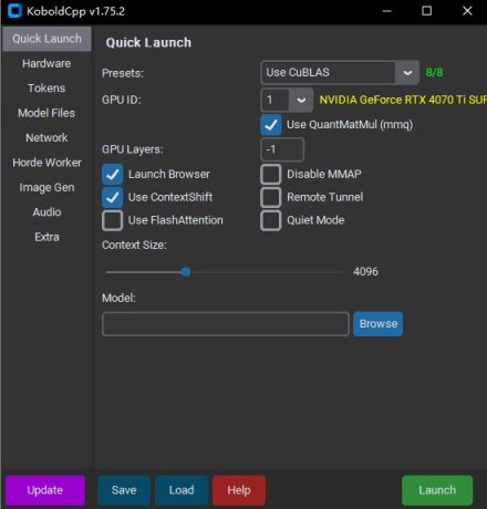 KoboldCpp AI 文本生成软件翻译站点