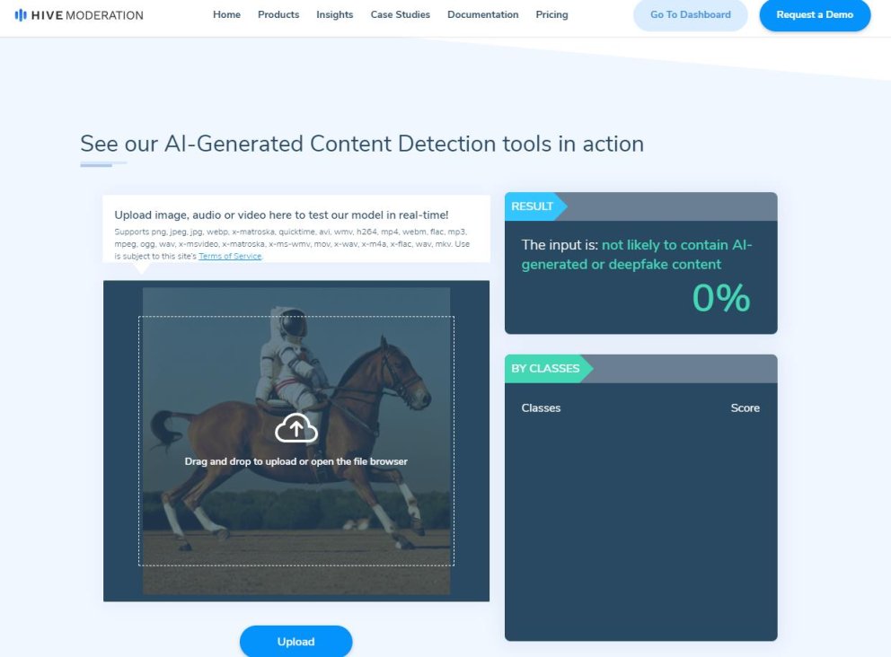 hivemoderation AI图片检测网站翻译站点