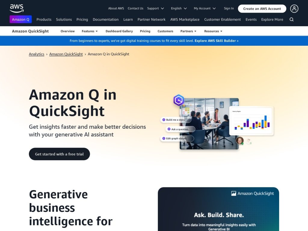 Generative BI 网站截图