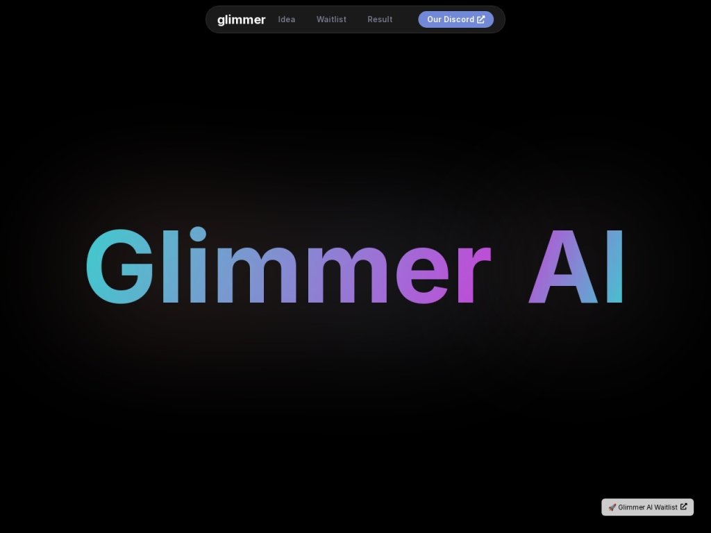 Glimmer Ai 网站截图