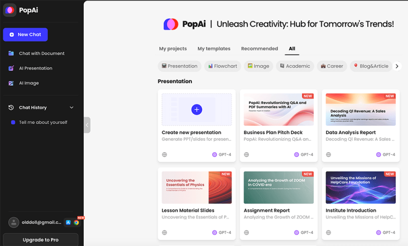 PopAi 网站截图