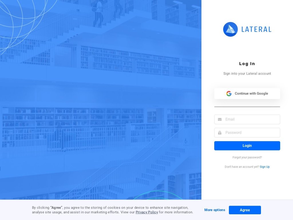 Lateral App 网站截图