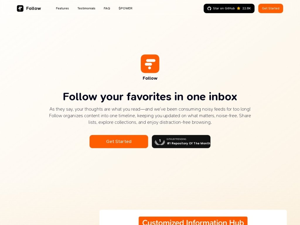 Follow 网站截图