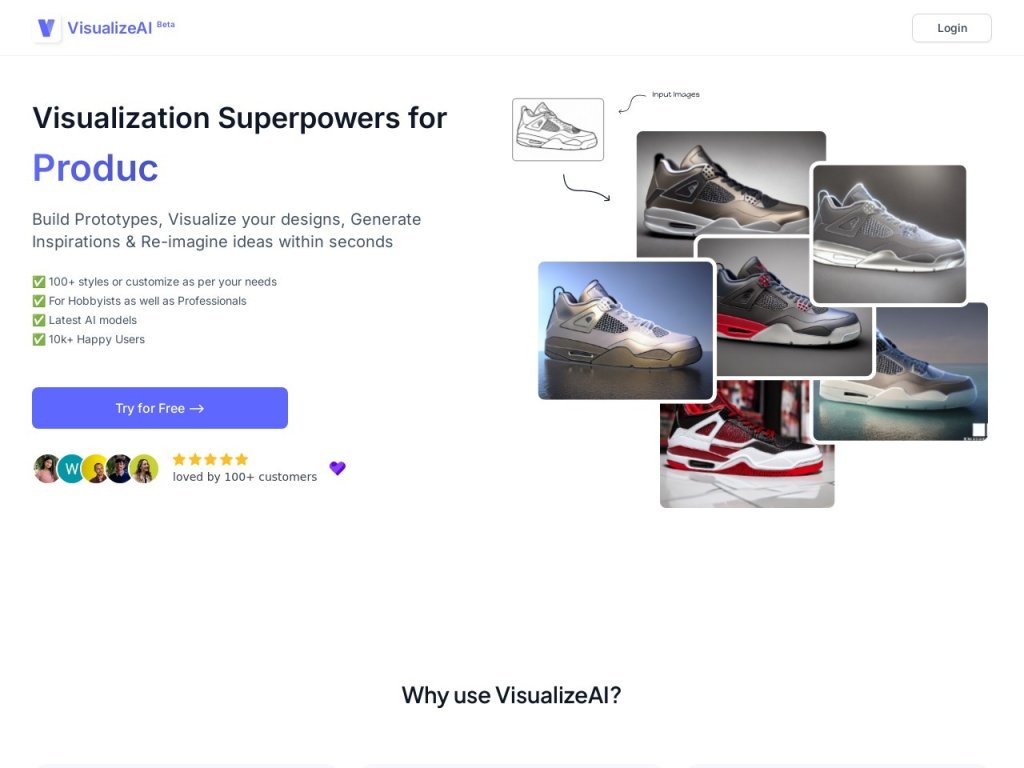 VisualizeAI 网站截图