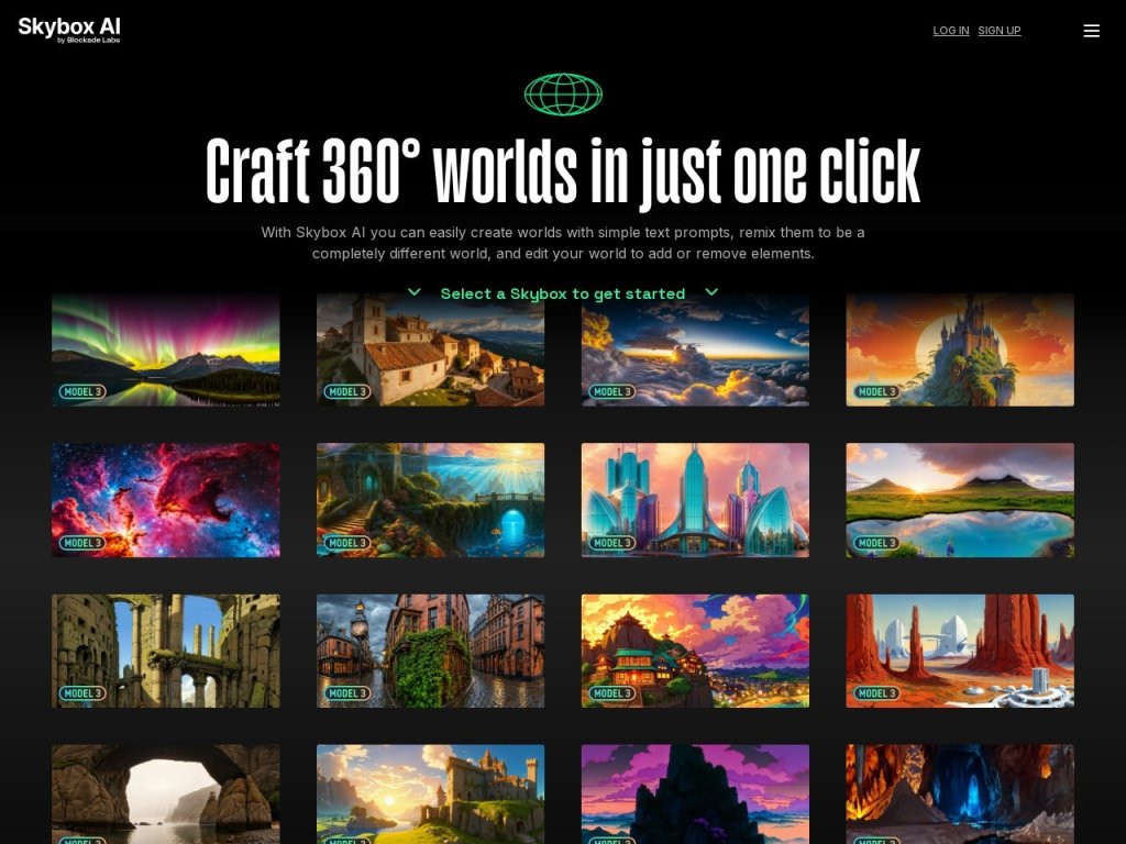 Skybox AI 网站截图