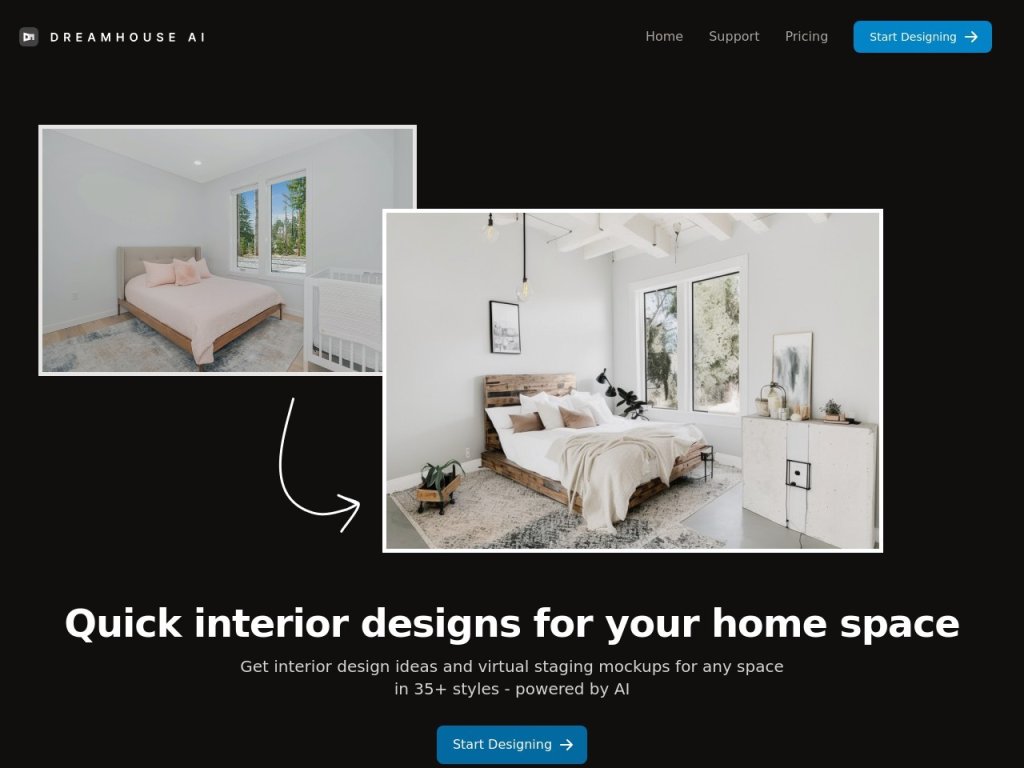 Dreamhouse AI 网站截图
