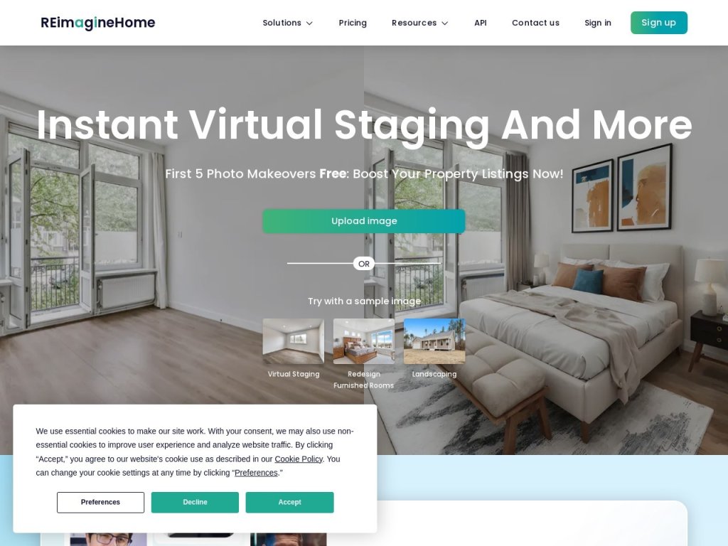 REimagine Home: AI 网站截图