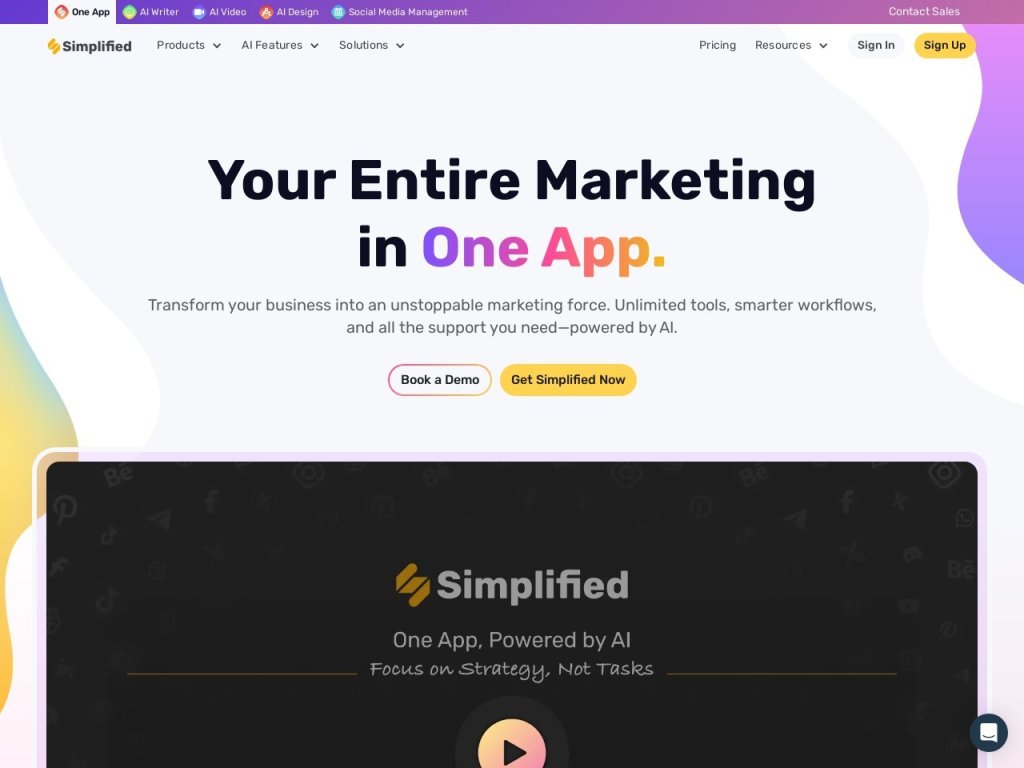 Simplified 网站截图