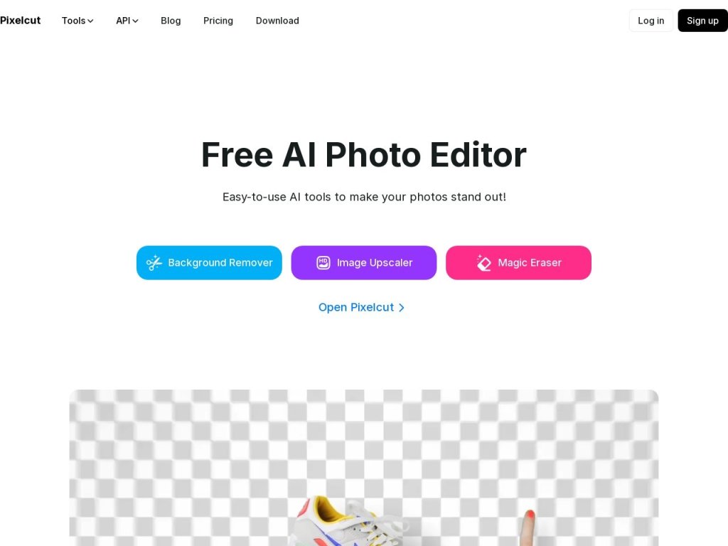 Pixelcut 网站截图