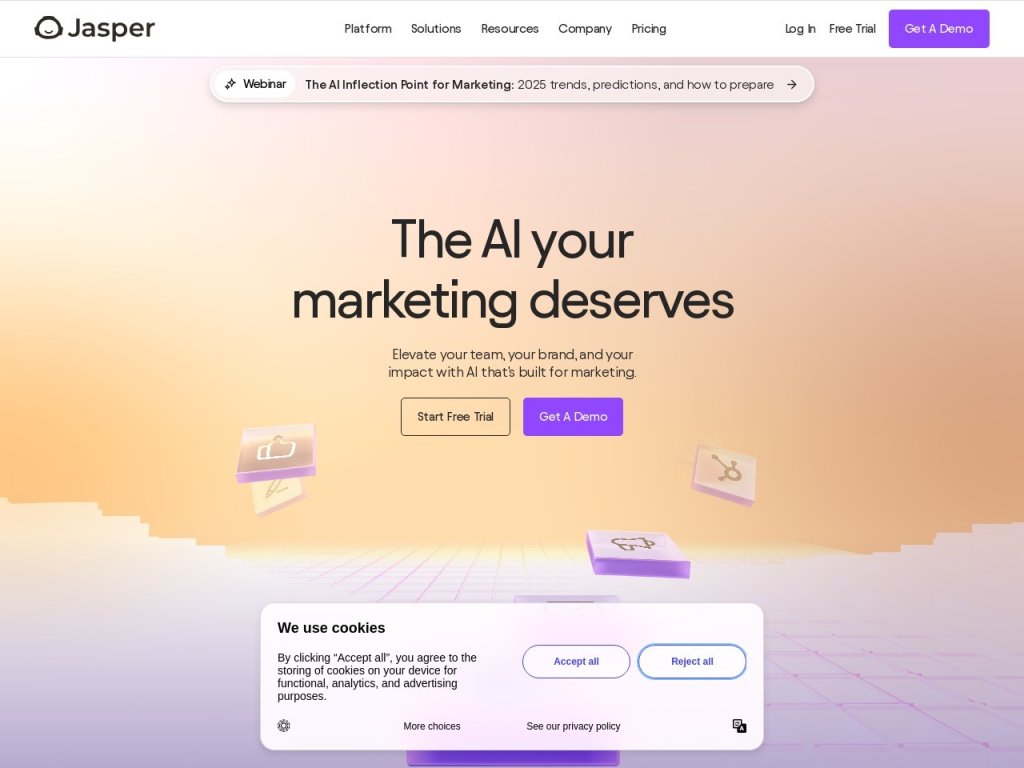 Jasper 网站截图