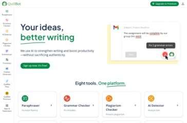 QuillBot 网站截图