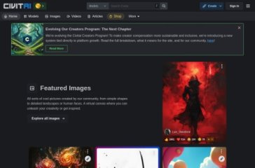 Civitai 网站截图