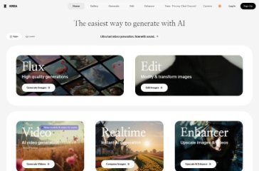 Krea AI 网站截图