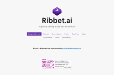 Ribbet.ai 网站截图