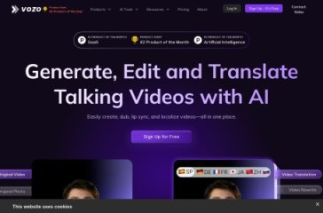 Vozo 网站截图