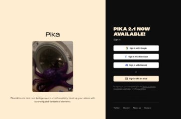 Pika 网站截图