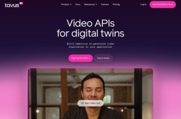 Tavus 网站截图