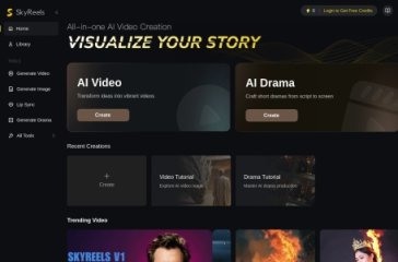 SkyReels 网站截图