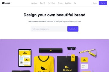 Looka 网站截图