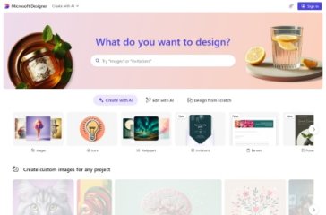 Microsoft Designer 网站截图