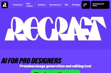 Recraft AI 网站截图