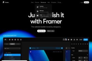 Framer AI 网站截图