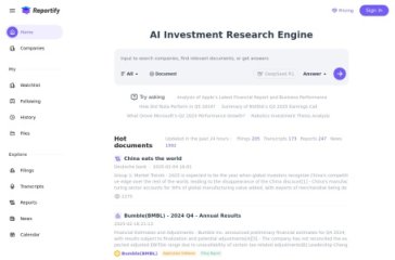 Reportify 网站截图