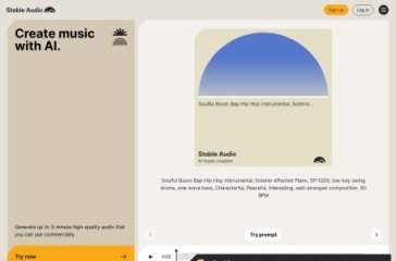 Stable Audio 网站截图