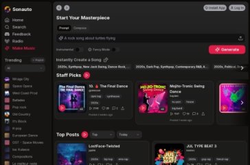 Sonauto 网站截图