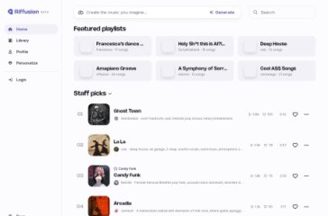 Riffusion 网站截图