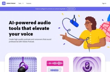 Adobe Podcast 网站截图