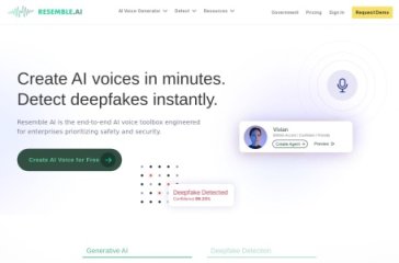 RESEMBLE.AI 网站截图