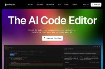 Cursor AI 网站截图