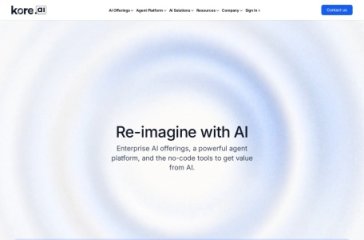 Kore.ai 网站截图