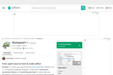 Notepad++ 网站截图