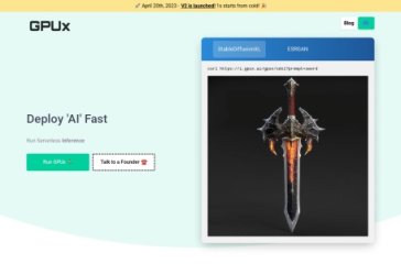 GPUX.AI 网站截图