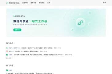 微信开发者工具 网站截图