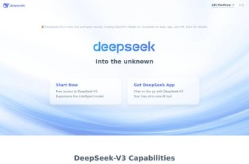 DeepSeek 网站截图