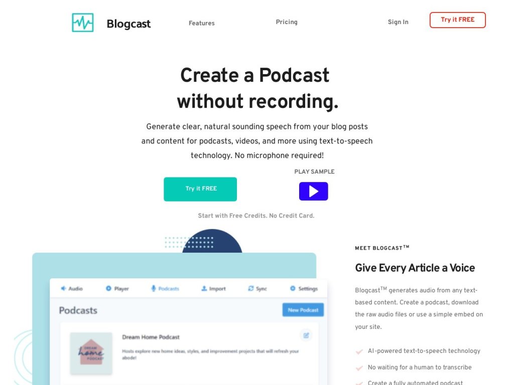 Blogcast™ 网站截图