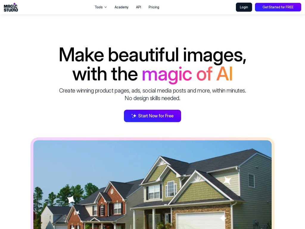 Imagine By Magic Studio 网站截图