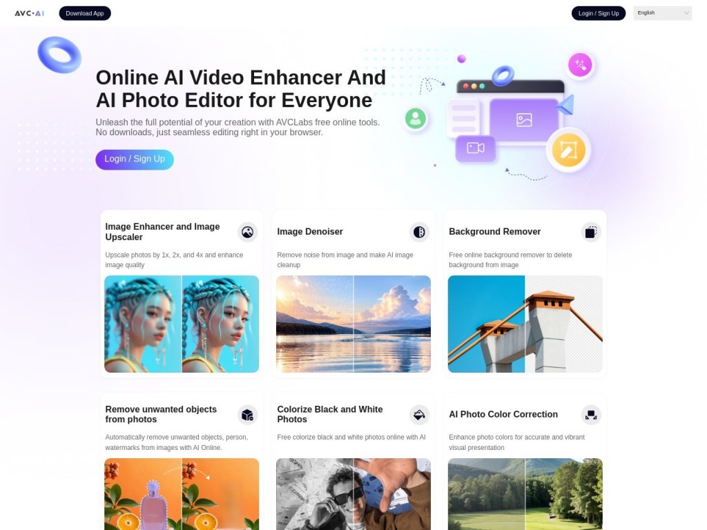 AVC.AI 网站截图