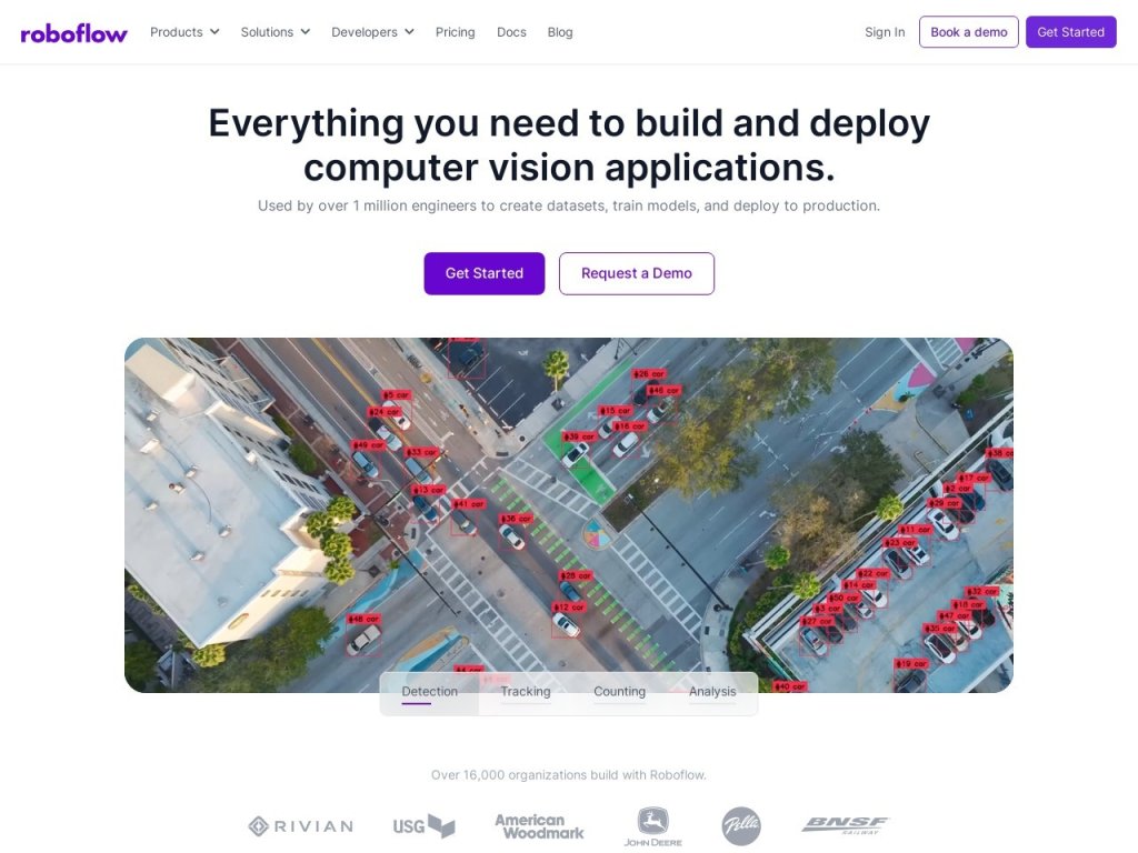 Roboflow 网站截图