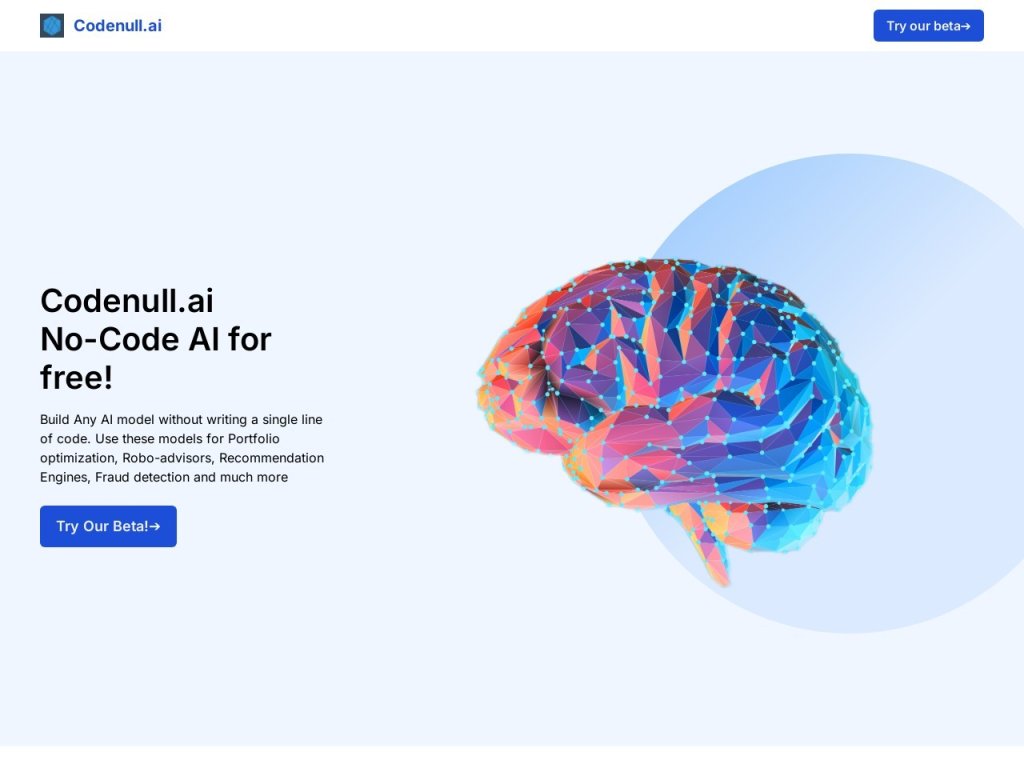 Codenull.ai 网站截图