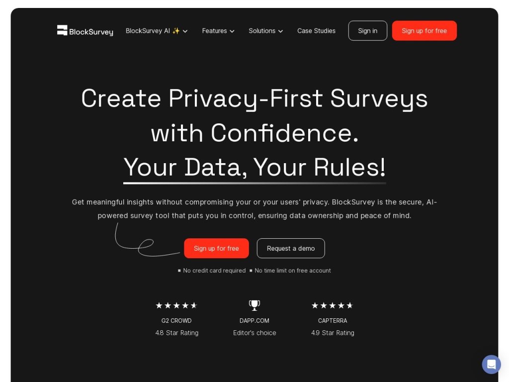 Block Survey 网站截图